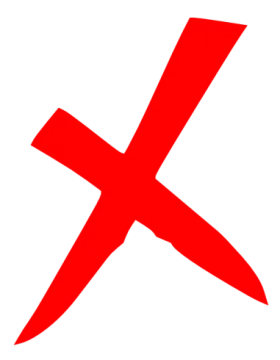 a red cross on a white background