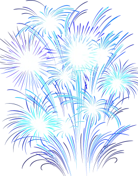 a drawing of fireworks
