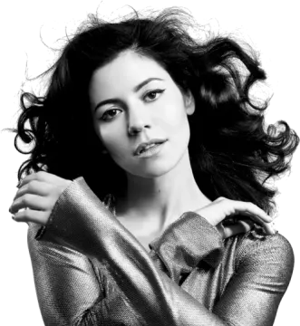 a black and white photo of a woman with long hair