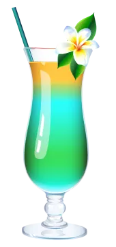 a glass filled with a drink and a flower