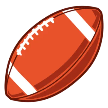 a football ball on a white background