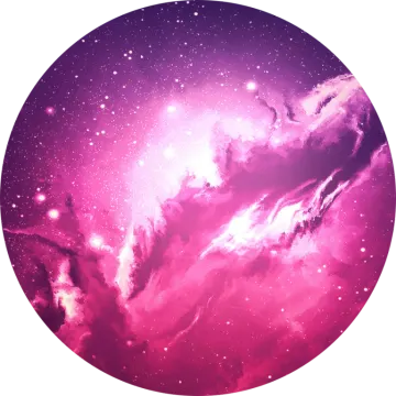 a purple and pink galaxy with stars in the background