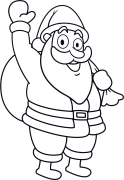 santa claus coloring pages