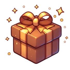 a gift box with a bow on top