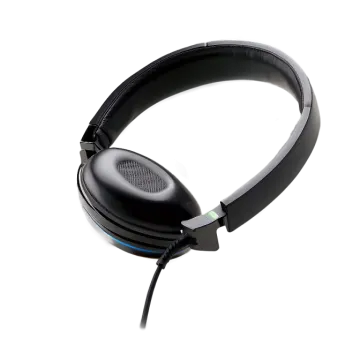 a pair of headphones on a white background