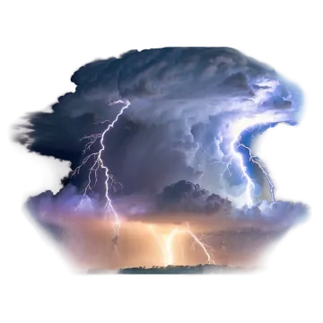 a storm cloud with lightning in the sky