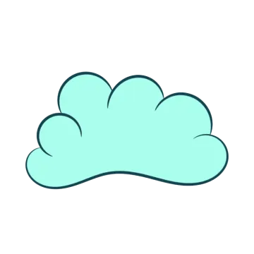 a cloud icon on a white background