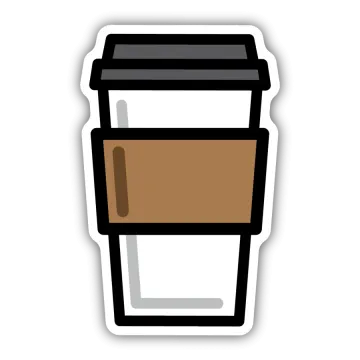 a cup of coffee on a white background