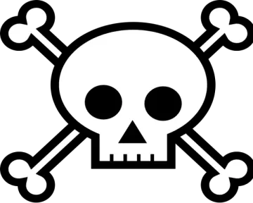 a skull and crossbones icon