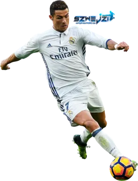 a man kicking a soccer ball in the air