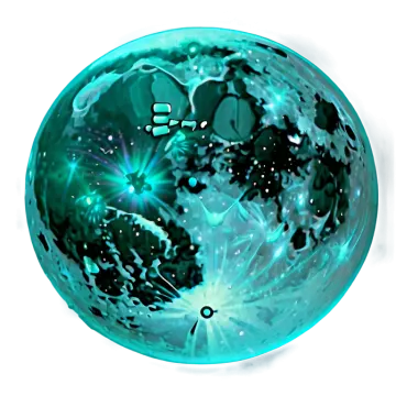 a blue and black sphere with a white background