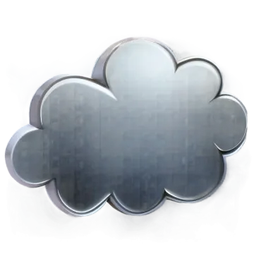 a cloud shaped mirror hanging on the wall