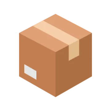 an illustration of a cardboard box