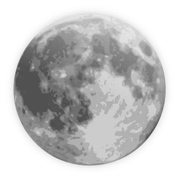 a full moon on a white background