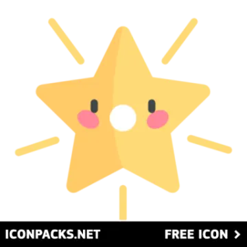 a yellow star with the words iconcast free on it