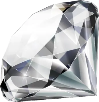 a diamond on a white background