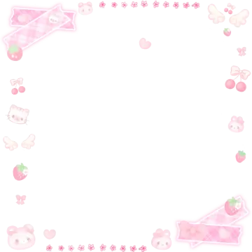a white background with pink flowers and hearts