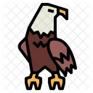 an eagle with a white background