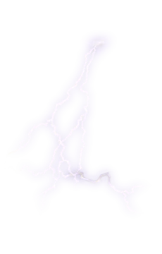 a lightning bolt on a white background