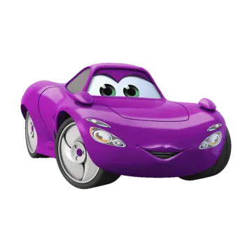 a purple car is shown in this image
