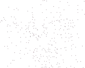 a white background with small red dots