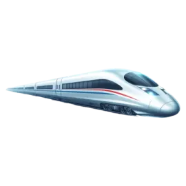 a white and red train is shown in this image