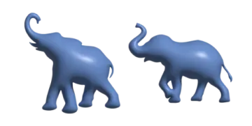 two elephants standing next to each other elephants