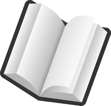 an open book with blank pages