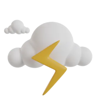 an image of a cloud with a lightning