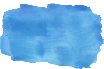 a blue watercolor stain on white background