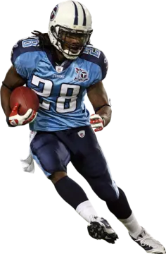 a football player is running with the ball