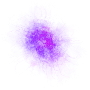 a red and purple explosion of smoke on a white background