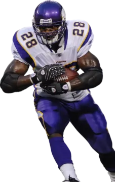 a football player is running with the ball