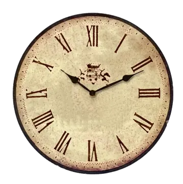 a clock with roman nus on the face