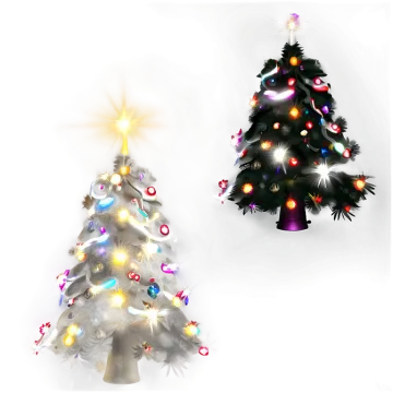 a white christmas tree