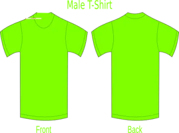 male and female t - shirts