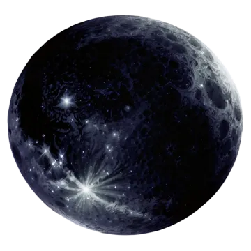 a black and white image of the moon
