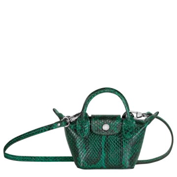 the mini python bag in green
