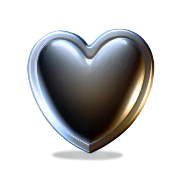 a heart shaped object on a white background