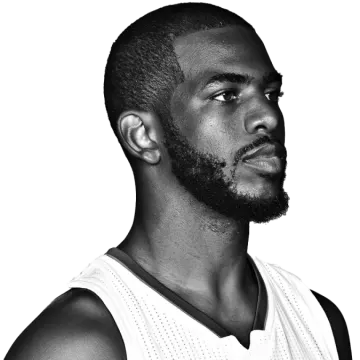 a black and white photo of a basketball player