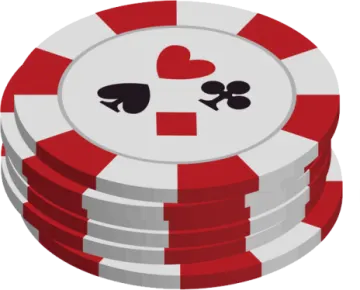 a stack of poker chips