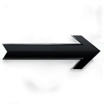 a black arrow on a white background