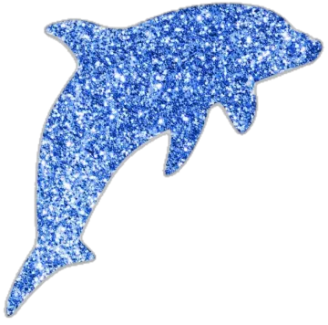 dolphin glitter decal sticker