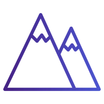 a mountain with mountains in the background