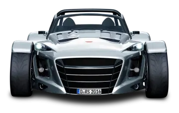 a silver car on a white background