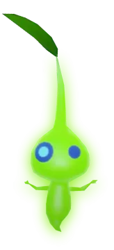 a green pokemon with blue eyes
