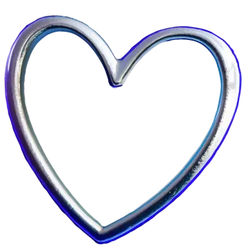 a blue heart shaped balloon on a white background