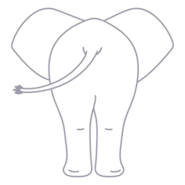 a drawing of an elephant