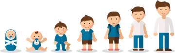 a group of people standing in a line