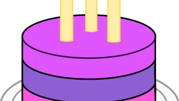 a cake with candles on top of it